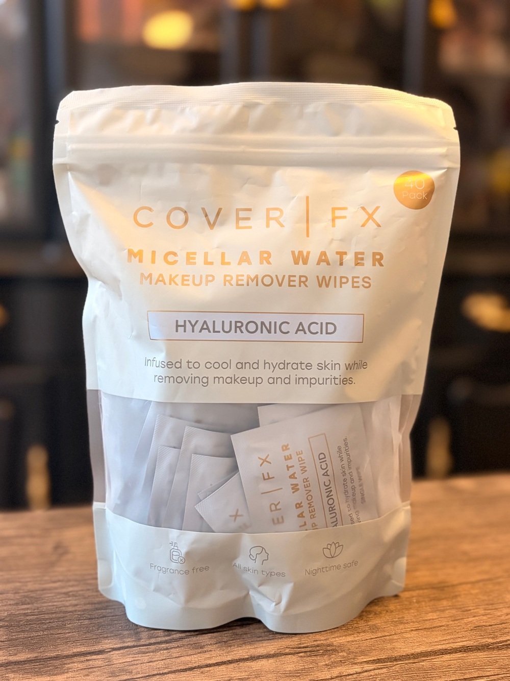 COVER FX Micellar Water Makeup Remover Wipes - 40 wipes